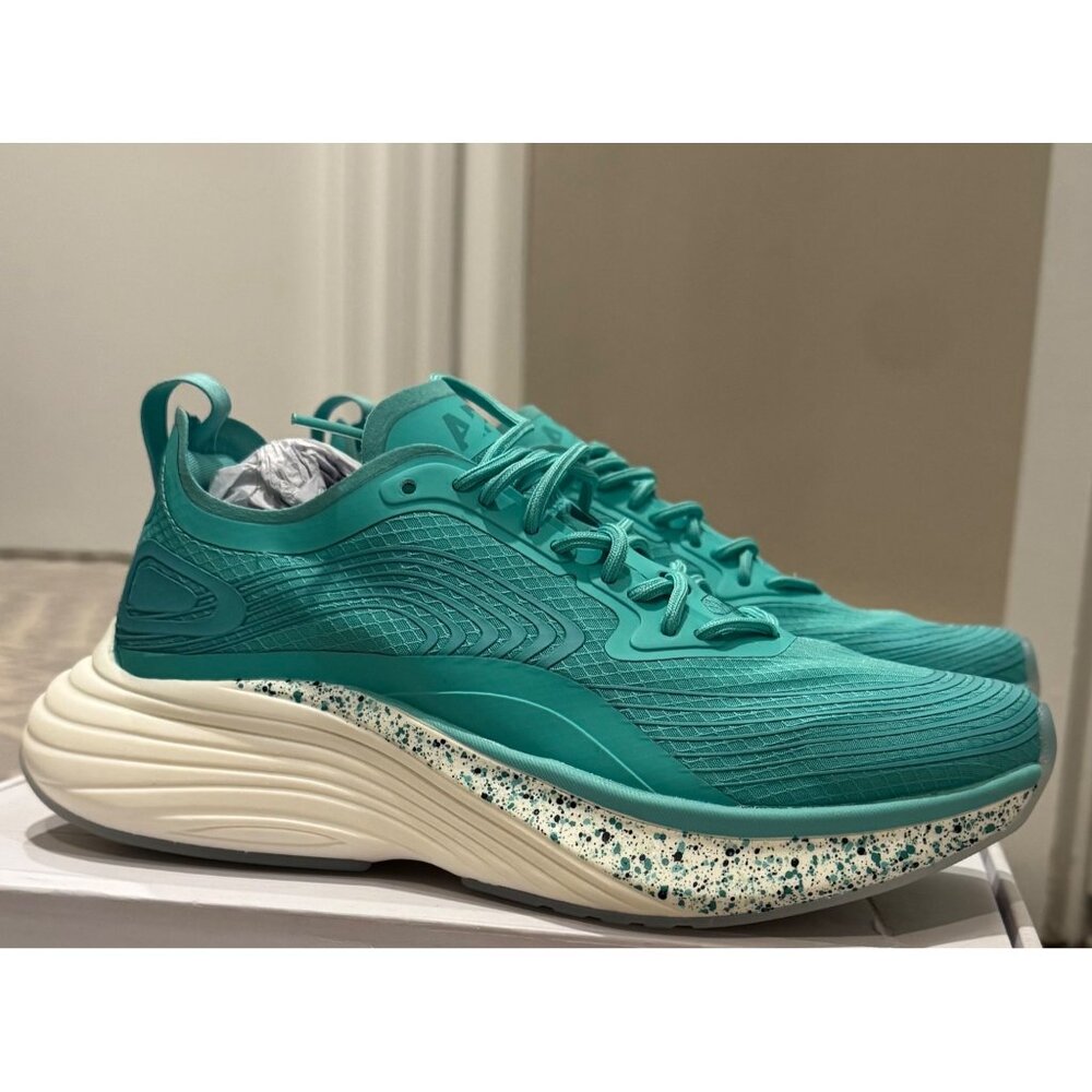 NWB APL Streamline Running Shoes Mint Tropical Green Speckle W 6.5 (Y 5)